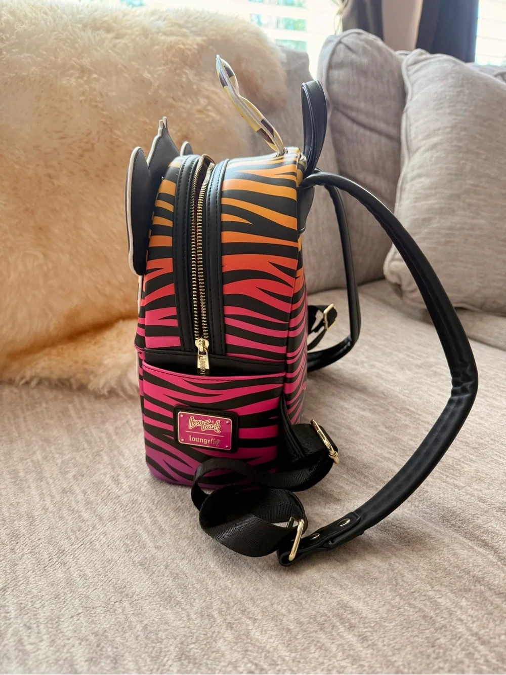Loungefly Lisa Frank forest mini backpack